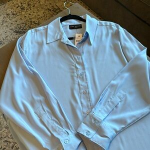 Lane Bryant Button-up Flowy Blouse NWOT